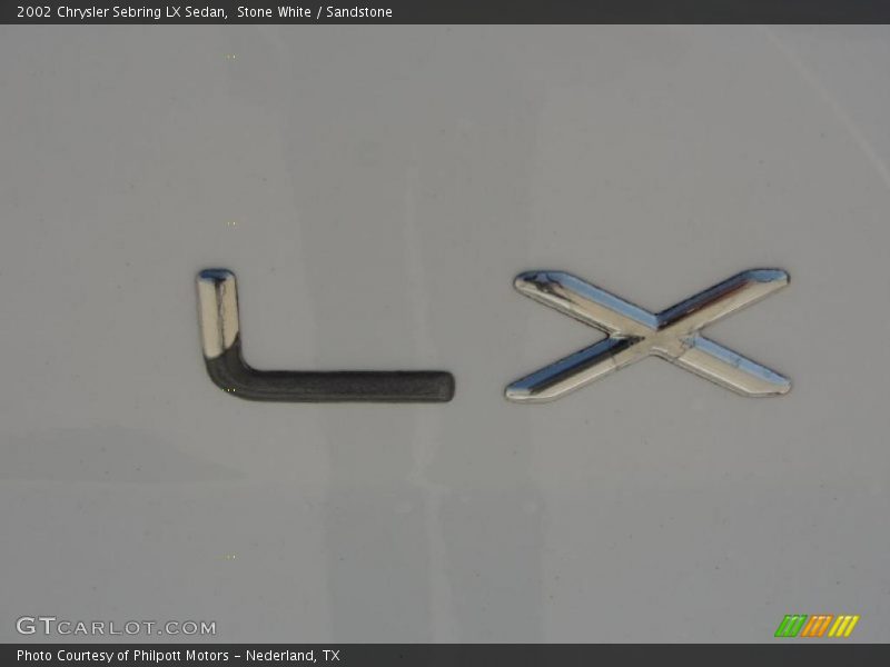 Stone White / Sandstone 2002 Chrysler Sebring LX Sedan