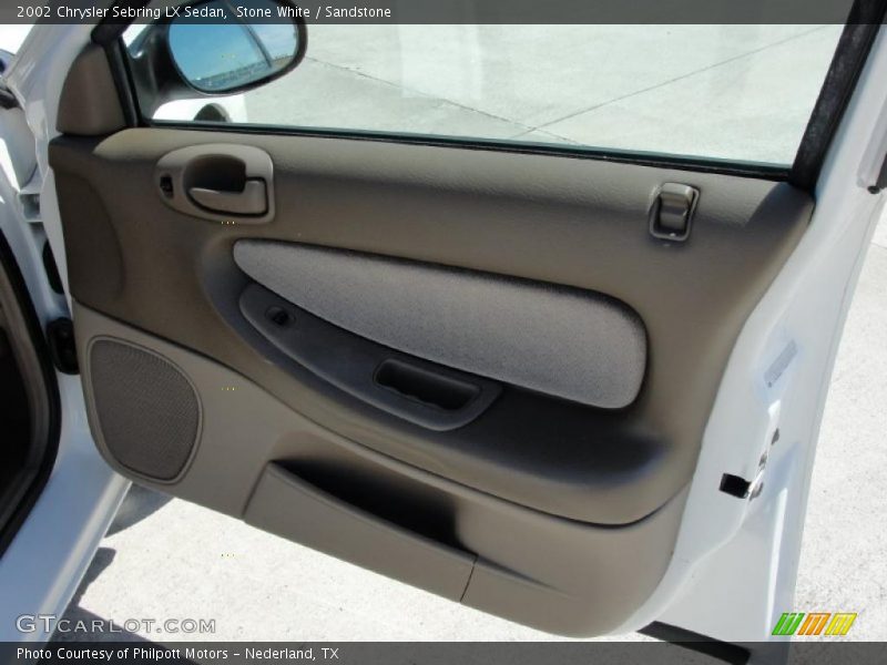 Stone White / Sandstone 2002 Chrysler Sebring LX Sedan