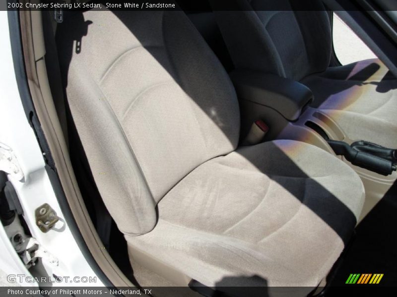 Stone White / Sandstone 2002 Chrysler Sebring LX Sedan