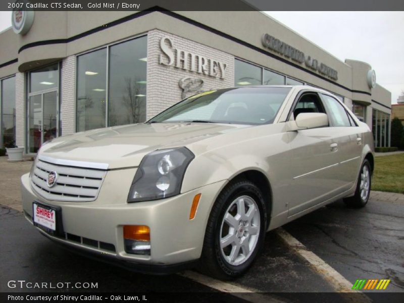 Gold Mist / Ebony 2007 Cadillac CTS Sedan