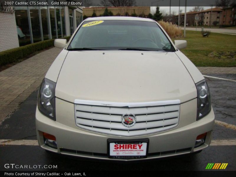 Gold Mist / Ebony 2007 Cadillac CTS Sedan