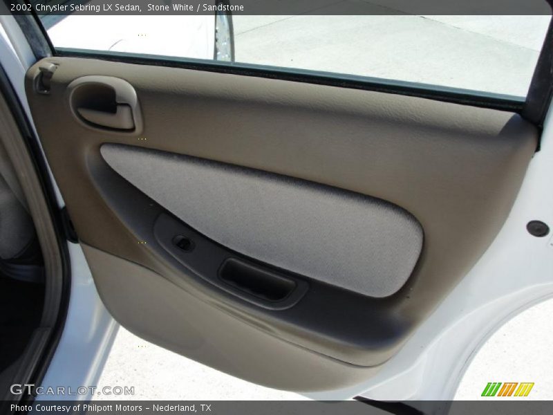 Stone White / Sandstone 2002 Chrysler Sebring LX Sedan