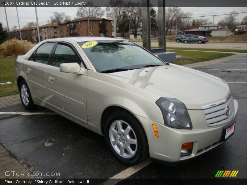 Gold Mist / Ebony 2007 Cadillac CTS Sedan