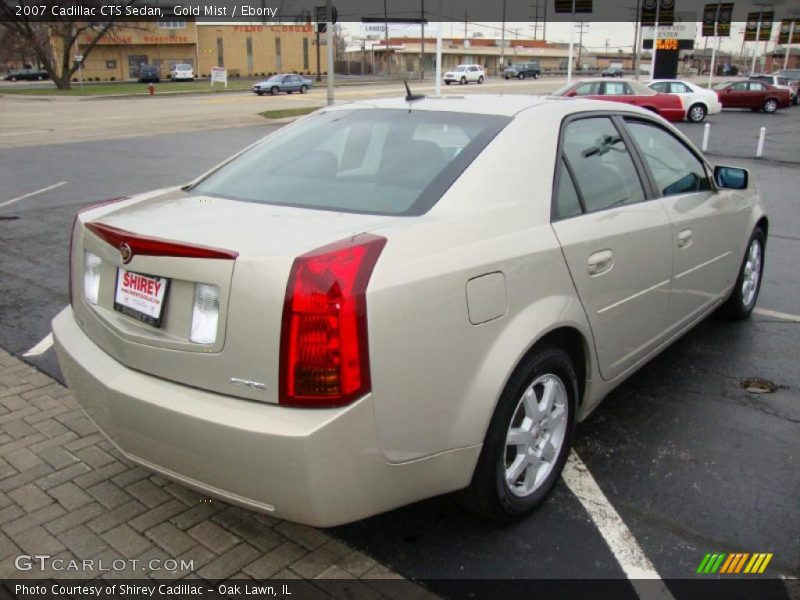 Gold Mist / Ebony 2007 Cadillac CTS Sedan