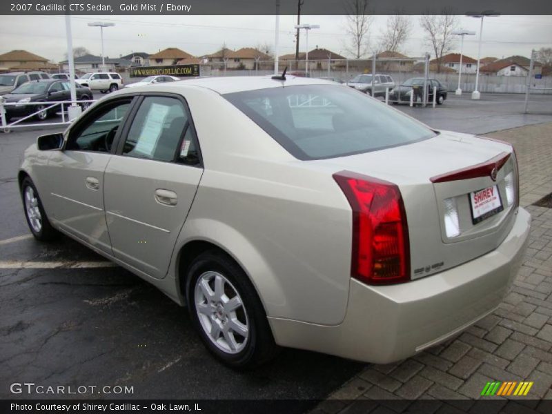 Gold Mist / Ebony 2007 Cadillac CTS Sedan