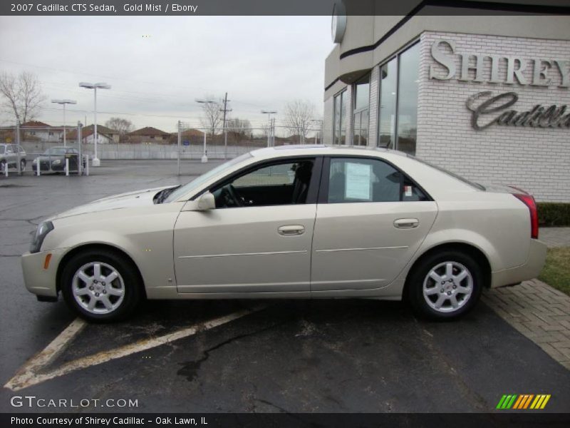 Gold Mist / Ebony 2007 Cadillac CTS Sedan