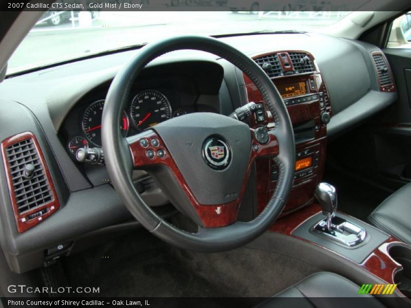 Gold Mist / Ebony 2007 Cadillac CTS Sedan