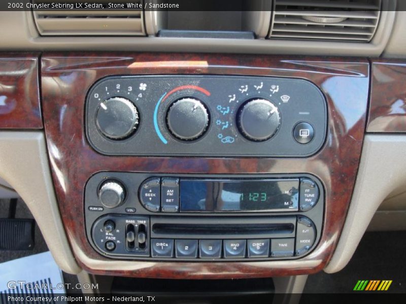 Stone White / Sandstone 2002 Chrysler Sebring LX Sedan