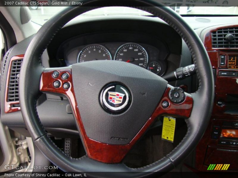 Gold Mist / Ebony 2007 Cadillac CTS Sedan