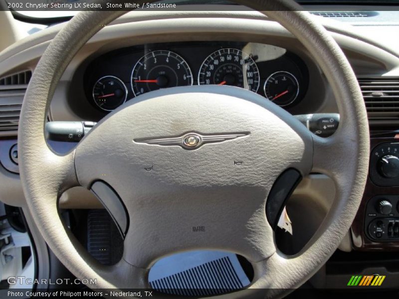 Stone White / Sandstone 2002 Chrysler Sebring LX Sedan