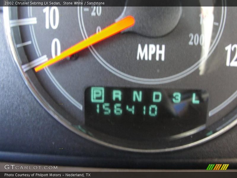 Stone White / Sandstone 2002 Chrysler Sebring LX Sedan