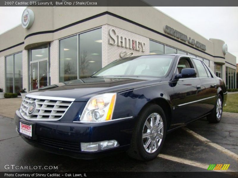 Blue Chip / Shale/Cocoa 2007 Cadillac DTS Luxury II