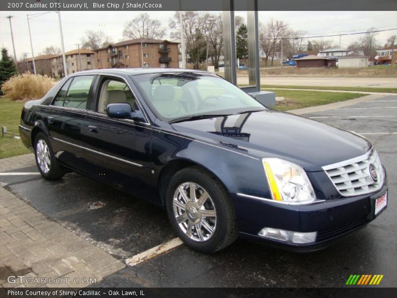 Blue Chip / Shale/Cocoa 2007 Cadillac DTS Luxury II