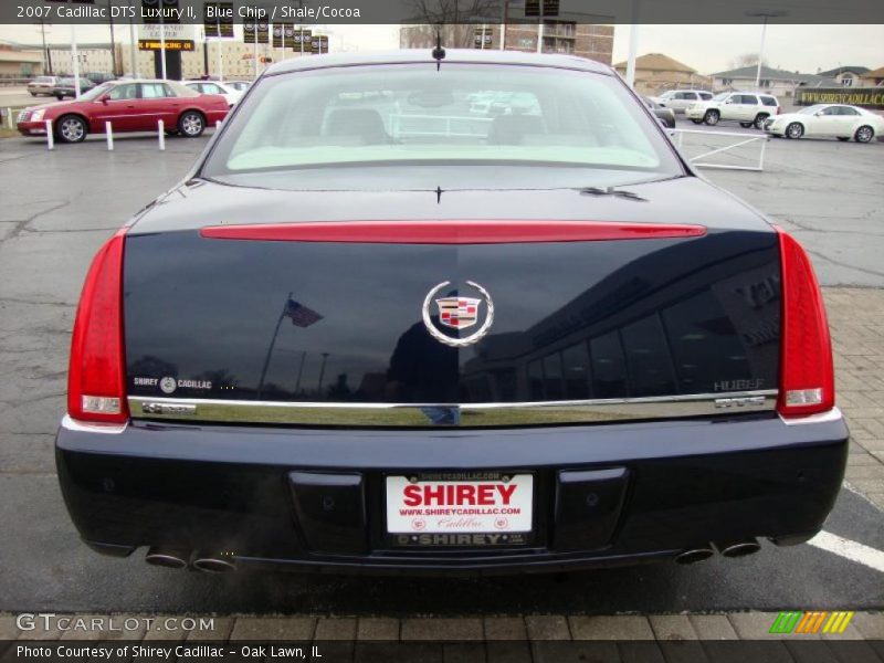 Blue Chip / Shale/Cocoa 2007 Cadillac DTS Luxury II