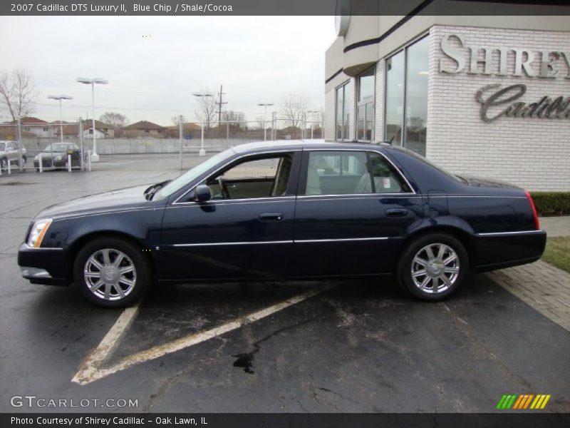 Blue Chip / Shale/Cocoa 2007 Cadillac DTS Luxury II