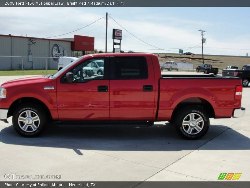 Bright Red / Medium/Dark Flint 2008 Ford F150 XLT SuperCrew