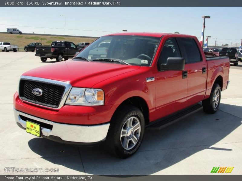 Bright Red / Medium/Dark Flint 2008 Ford F150 XLT SuperCrew
