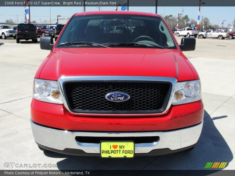 Bright Red / Medium/Dark Flint 2008 Ford F150 XLT SuperCrew
