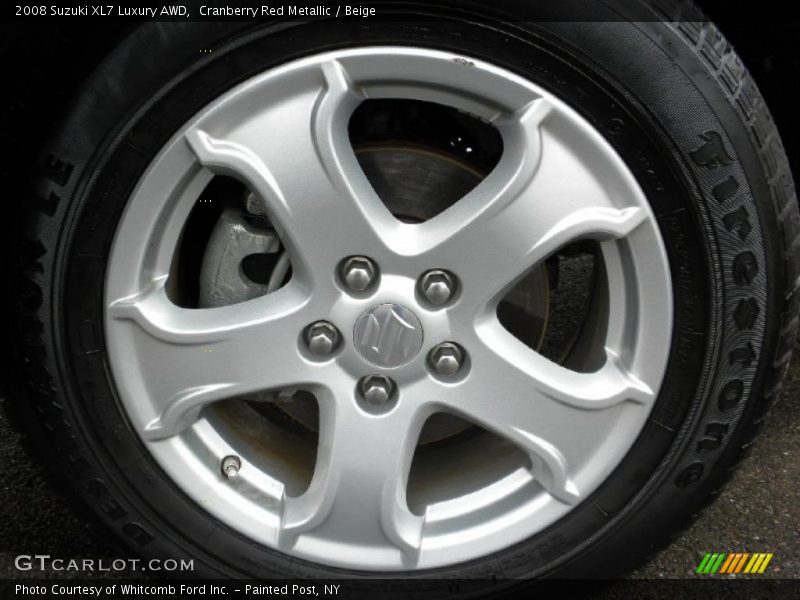 Cranberry Red Metallic / Beige 2008 Suzuki XL7 Luxury AWD