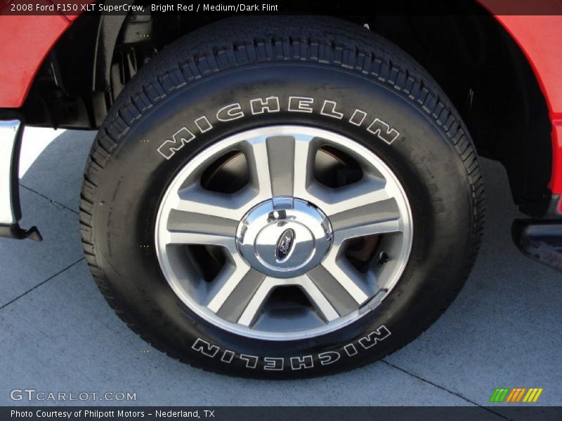 Bright Red / Medium/Dark Flint 2008 Ford F150 XLT SuperCrew