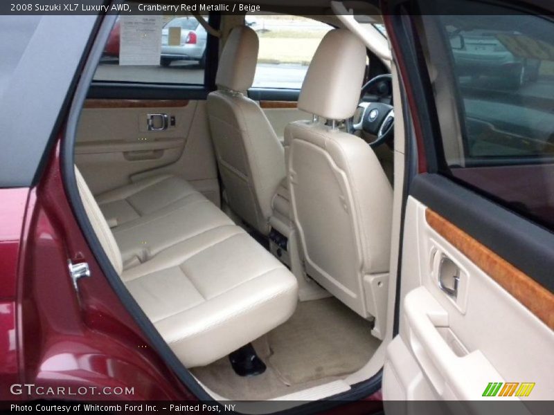 Cranberry Red Metallic / Beige 2008 Suzuki XL7 Luxury AWD