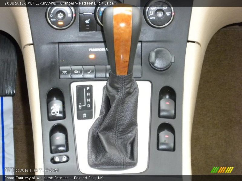 Cranberry Red Metallic / Beige 2008 Suzuki XL7 Luxury AWD