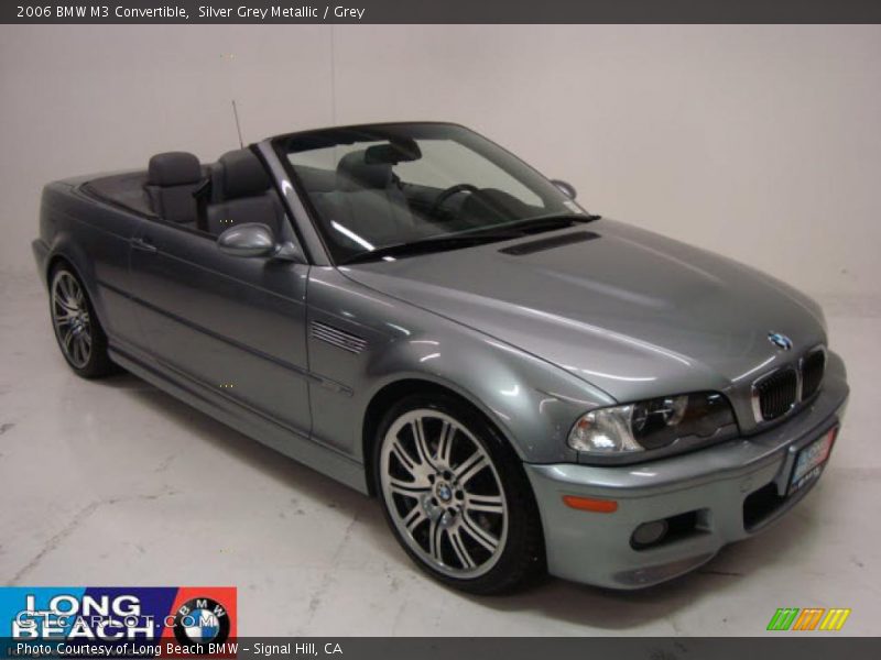 Silver Grey Metallic / Grey 2006 BMW M3 Convertible