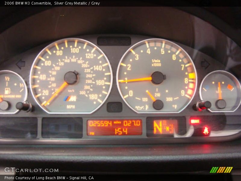 Silver Grey Metallic / Grey 2006 BMW M3 Convertible