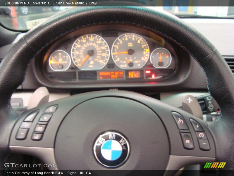 Silver Grey Metallic / Grey 2006 BMW M3 Convertible