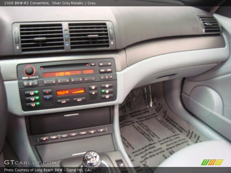 Silver Grey Metallic / Grey 2006 BMW M3 Convertible