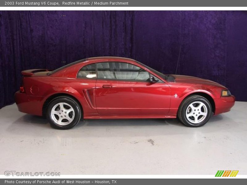 Redfire Metallic / Medium Parchment 2003 Ford Mustang V6 Coupe