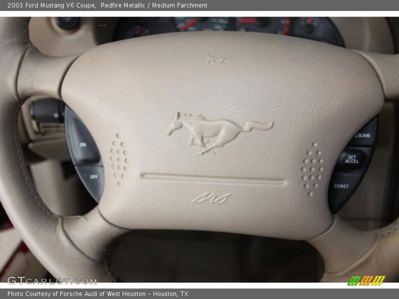Redfire Metallic / Medium Parchment 2003 Ford Mustang V6 Coupe