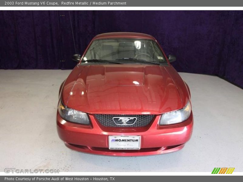 Redfire Metallic / Medium Parchment 2003 Ford Mustang V6 Coupe