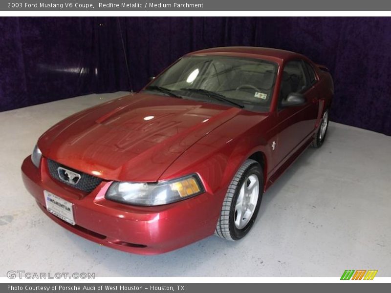 Redfire Metallic / Medium Parchment 2003 Ford Mustang V6 Coupe