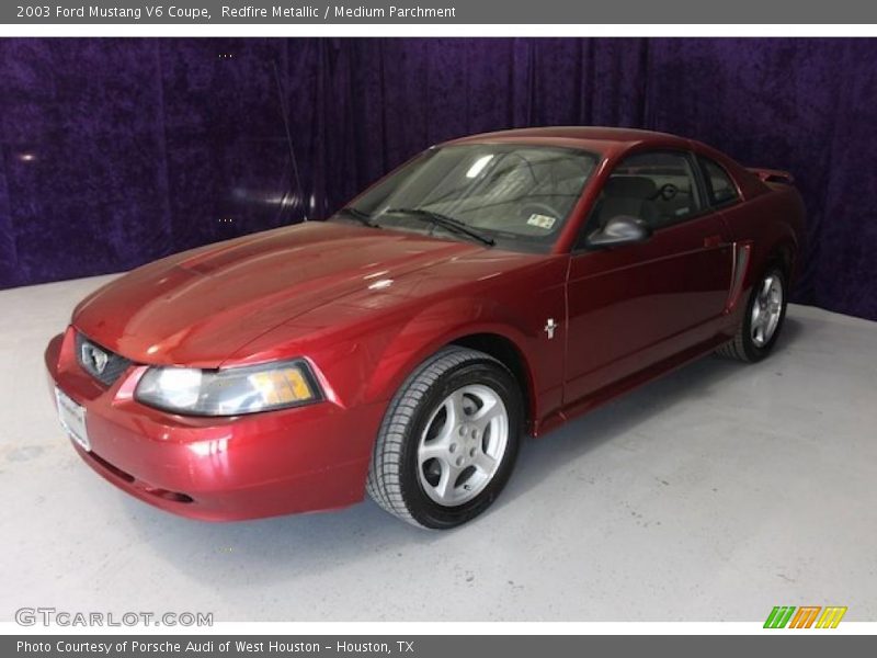 Redfire Metallic / Medium Parchment 2003 Ford Mustang V6 Coupe