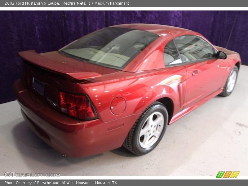 Redfire Metallic / Medium Parchment 2003 Ford Mustang V6 Coupe
