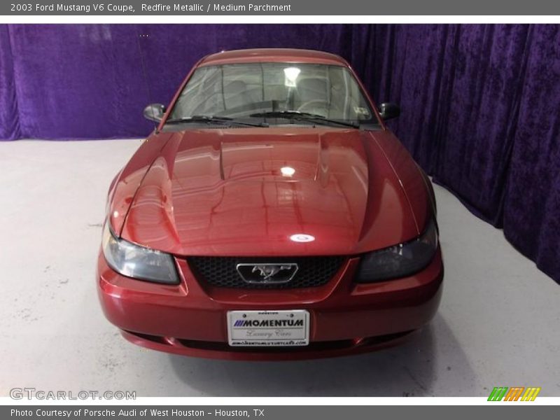Redfire Metallic / Medium Parchment 2003 Ford Mustang V6 Coupe