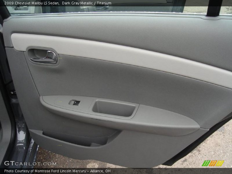 Dark Gray Metallic / Titanium 2009 Chevrolet Malibu LS Sedan