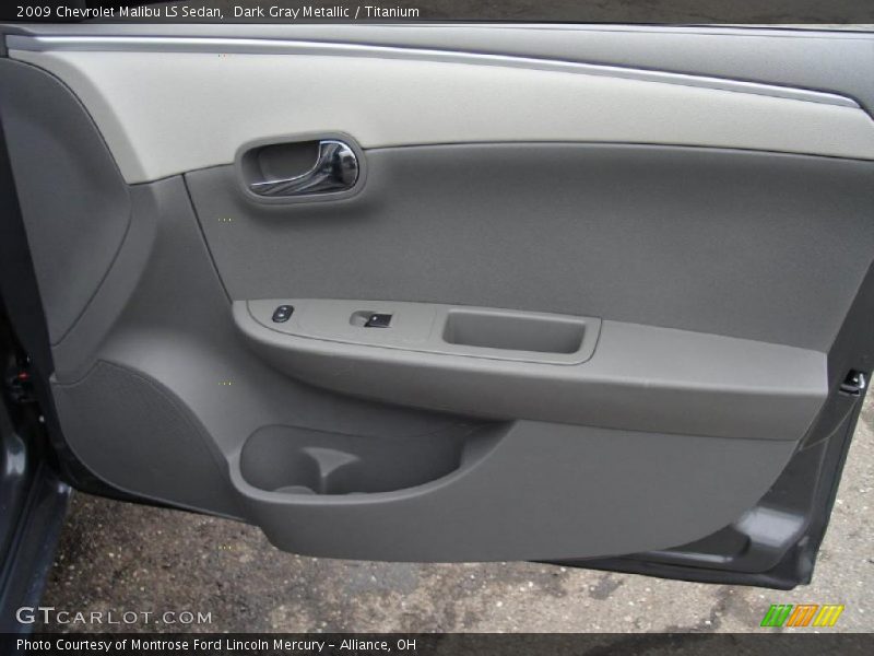 Dark Gray Metallic / Titanium 2009 Chevrolet Malibu LS Sedan
