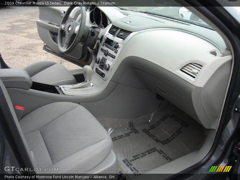 Dark Gray Metallic / Titanium 2009 Chevrolet Malibu LS Sedan