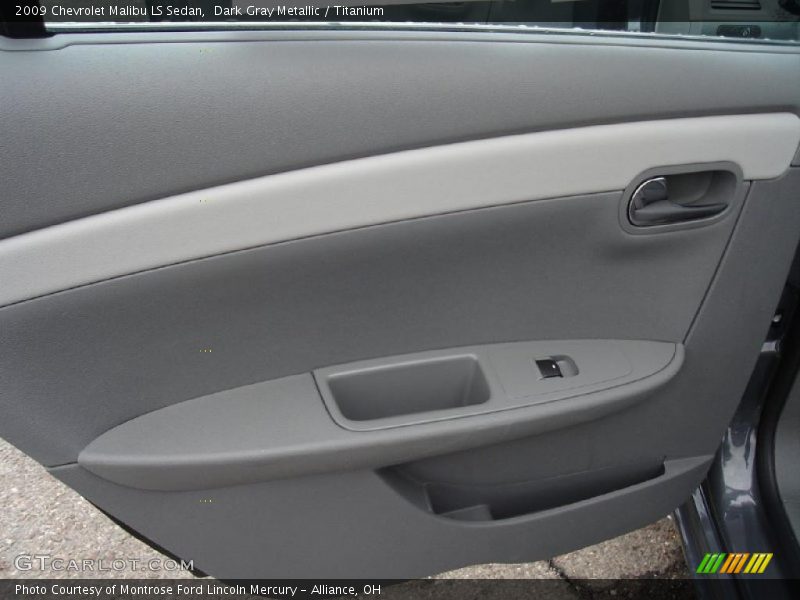 Dark Gray Metallic / Titanium 2009 Chevrolet Malibu LS Sedan