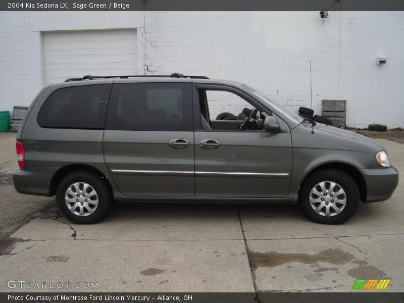 Sage Green / Beige 2004 Kia Sedona LX