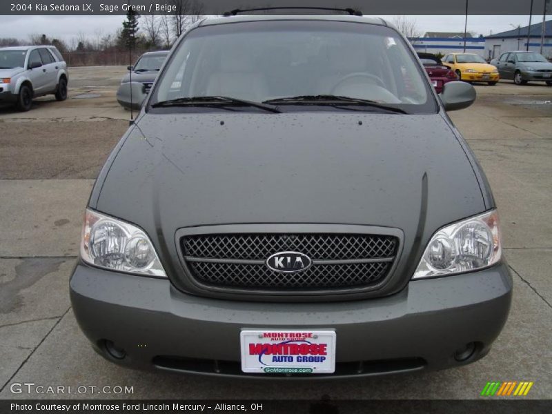 Sage Green / Beige 2004 Kia Sedona LX