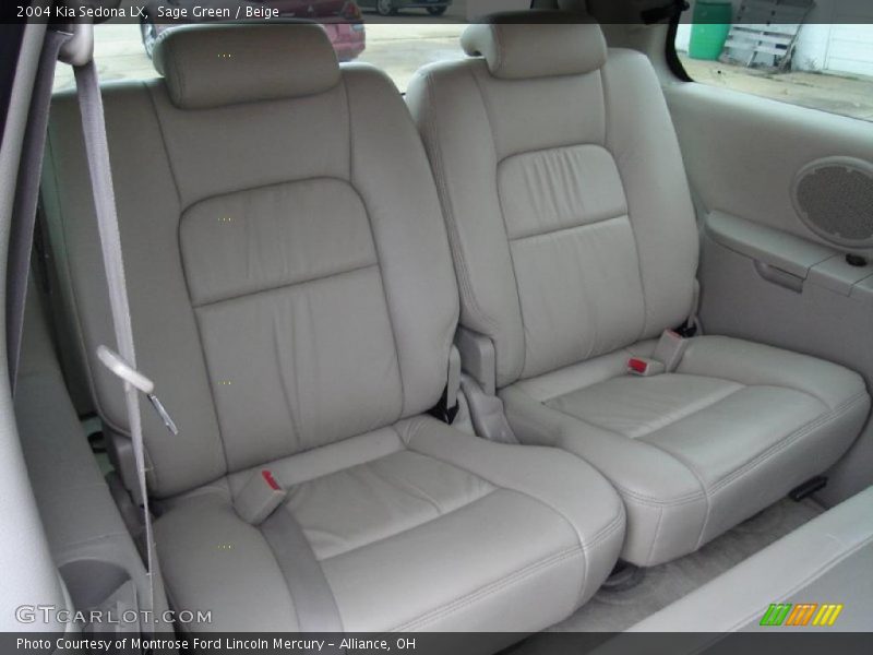Sage Green / Beige 2004 Kia Sedona LX