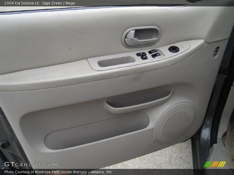 Sage Green / Beige 2004 Kia Sedona LX