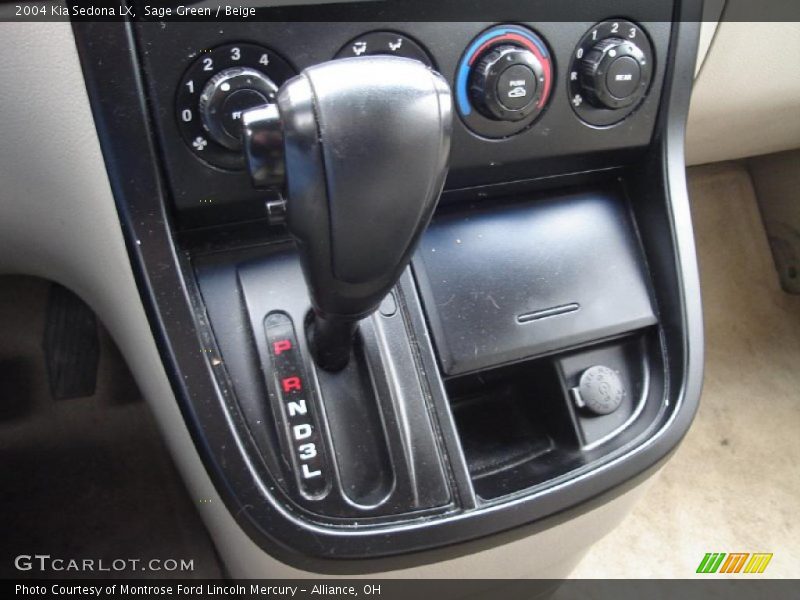 Sage Green / Beige 2004 Kia Sedona LX