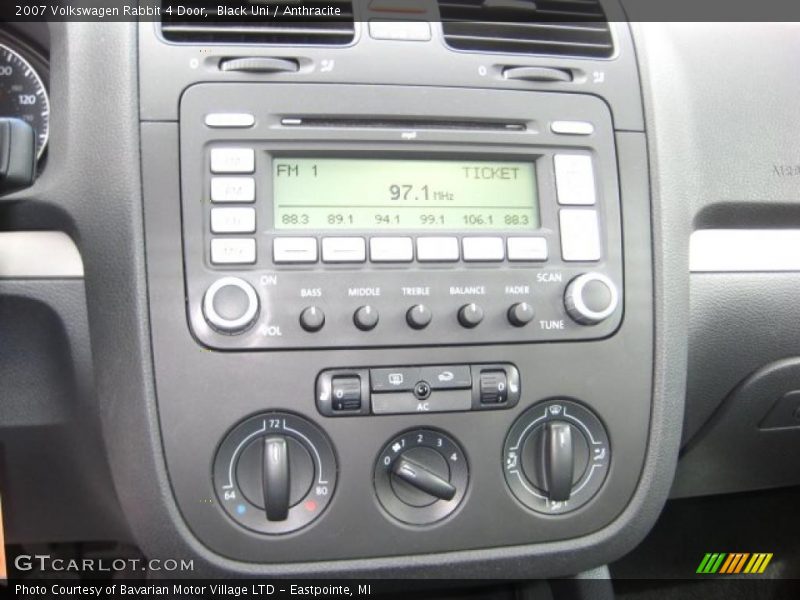 Black Uni / Anthracite 2007 Volkswagen Rabbit 4 Door