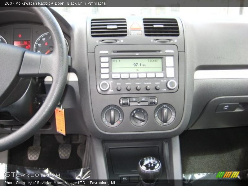 Black Uni / Anthracite 2007 Volkswagen Rabbit 4 Door
