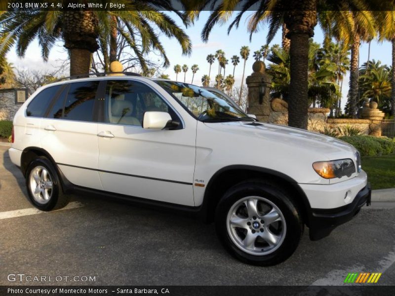 Alpine White / Beige 2001 BMW X5 4.4i