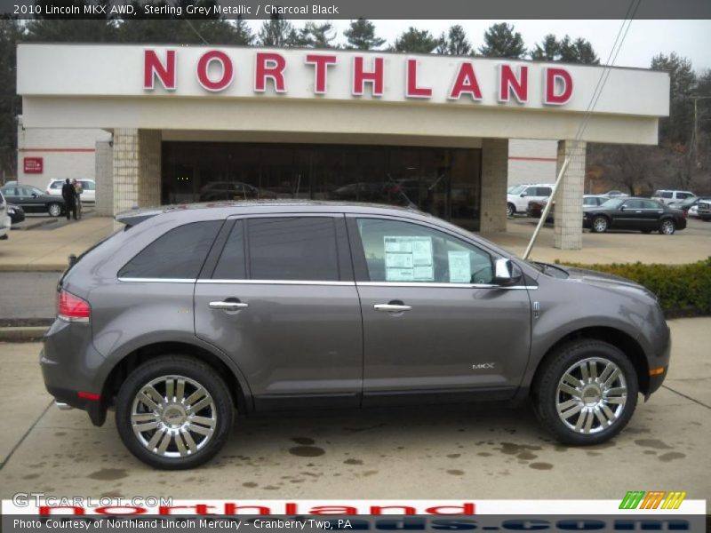 Sterling Grey Metallic / Charcoal Black 2010 Lincoln MKX AWD